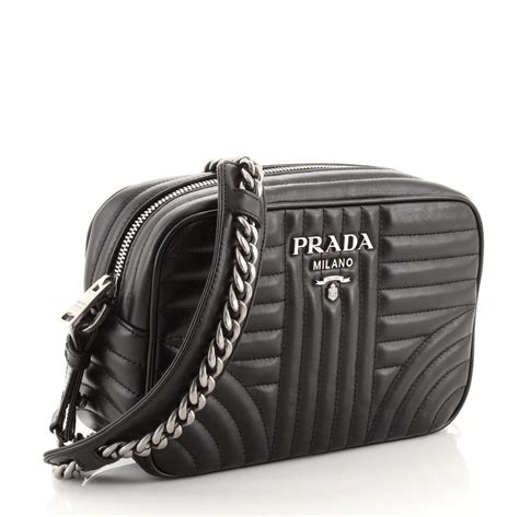 Shop Prada Diagramme Leather Camera Bag 